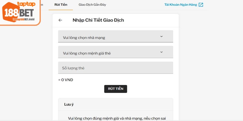 Kiểm tra kỹ thông tin tài khoản cũng như số tiền thật kỹ