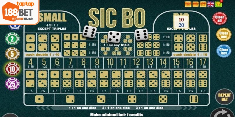 Hãy linh hoạt kết hợp nhiều loại cược là mẹo đánh sicbo thắng lớn